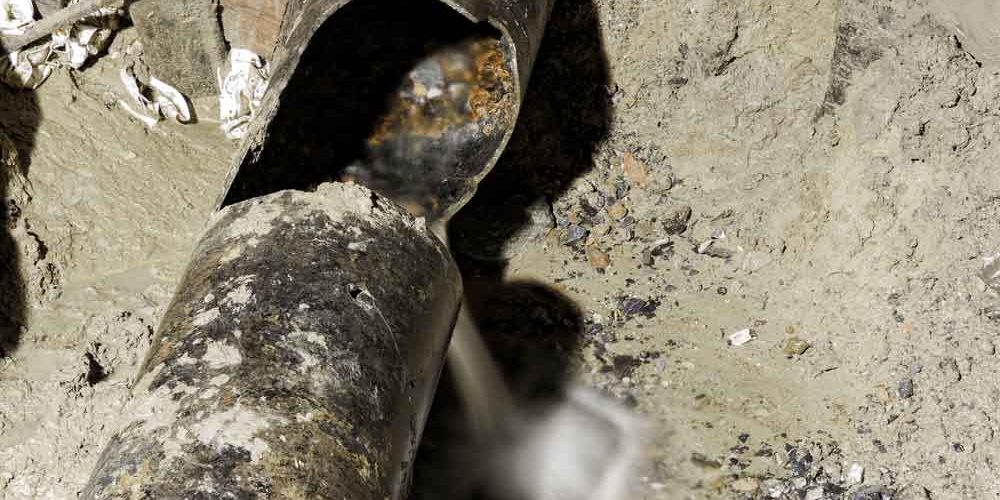 broken cast iron pipe repair Stockdale, CA